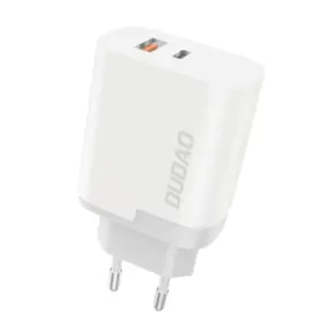 Strømforsyningsadapter - 22.5 Watt - 2 output-stikforbindelser (USB-A x1, USB-C x1) - Europa