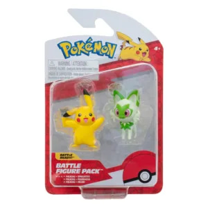 Pokémon Battle Figure 2-Pack Pikachu & Sprigatito 5 cm